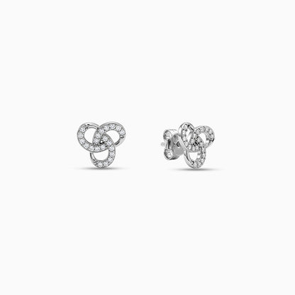 Silver Sparkle Stories Studs