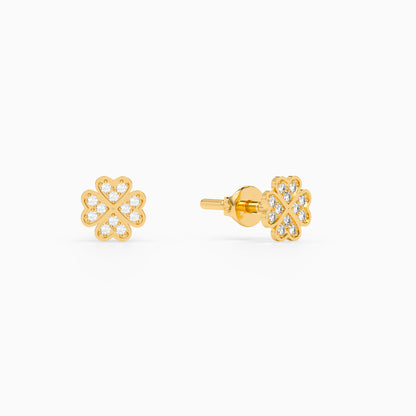Golden Cloverra Earrings