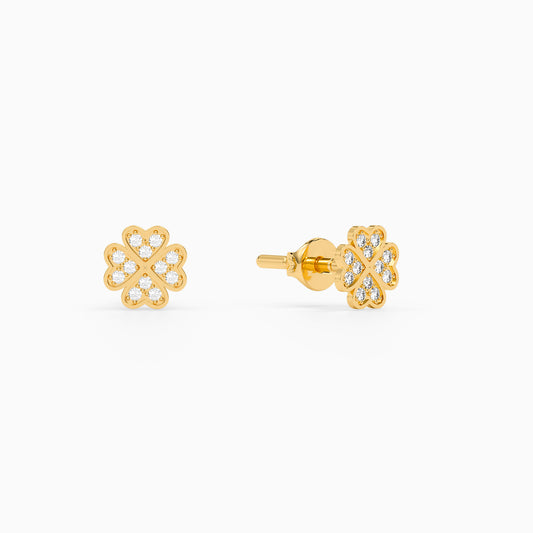Golden Cloverra Earrings