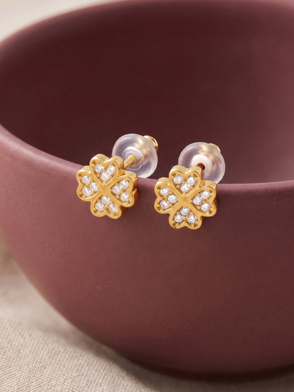 Golden Cloverra Earrings