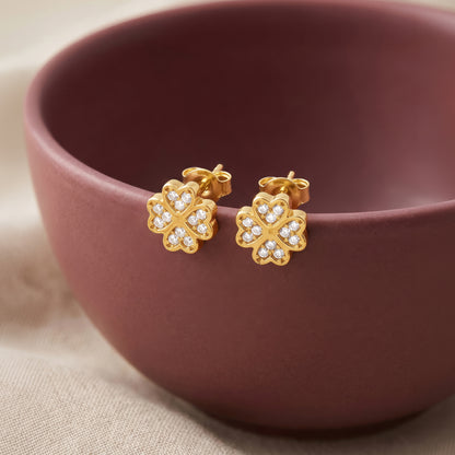 Golden Cloverra Earrings