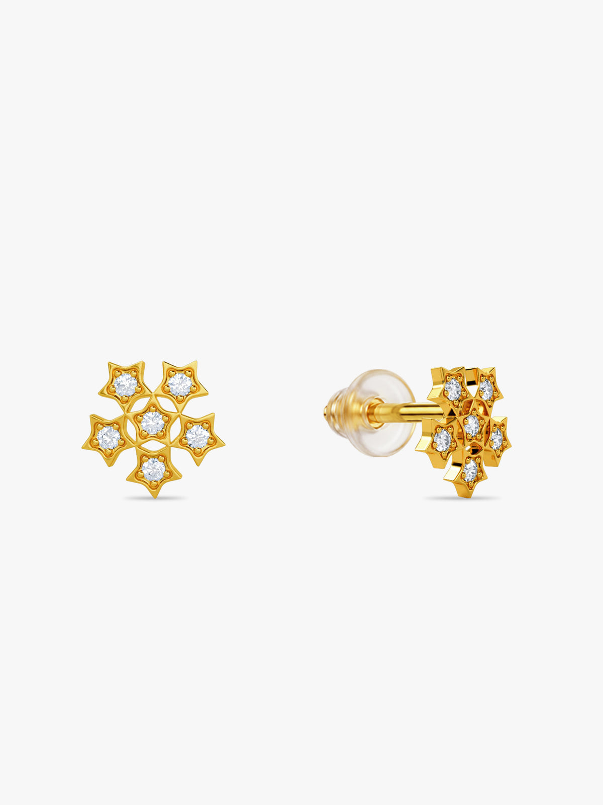 Golden Florisse Stud Earrings