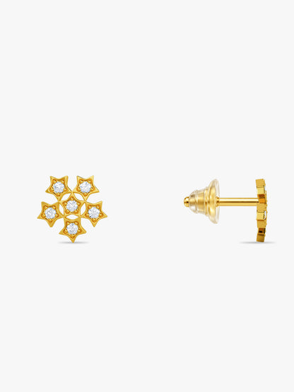 Golden Florisse Stud Earrings
