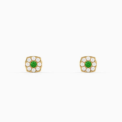 Golden Cassiora Stud Earring