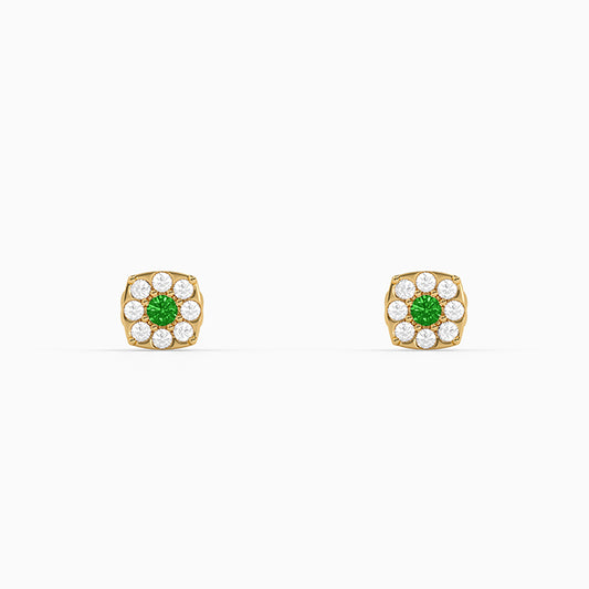 Golden Cassiora Stud Earring