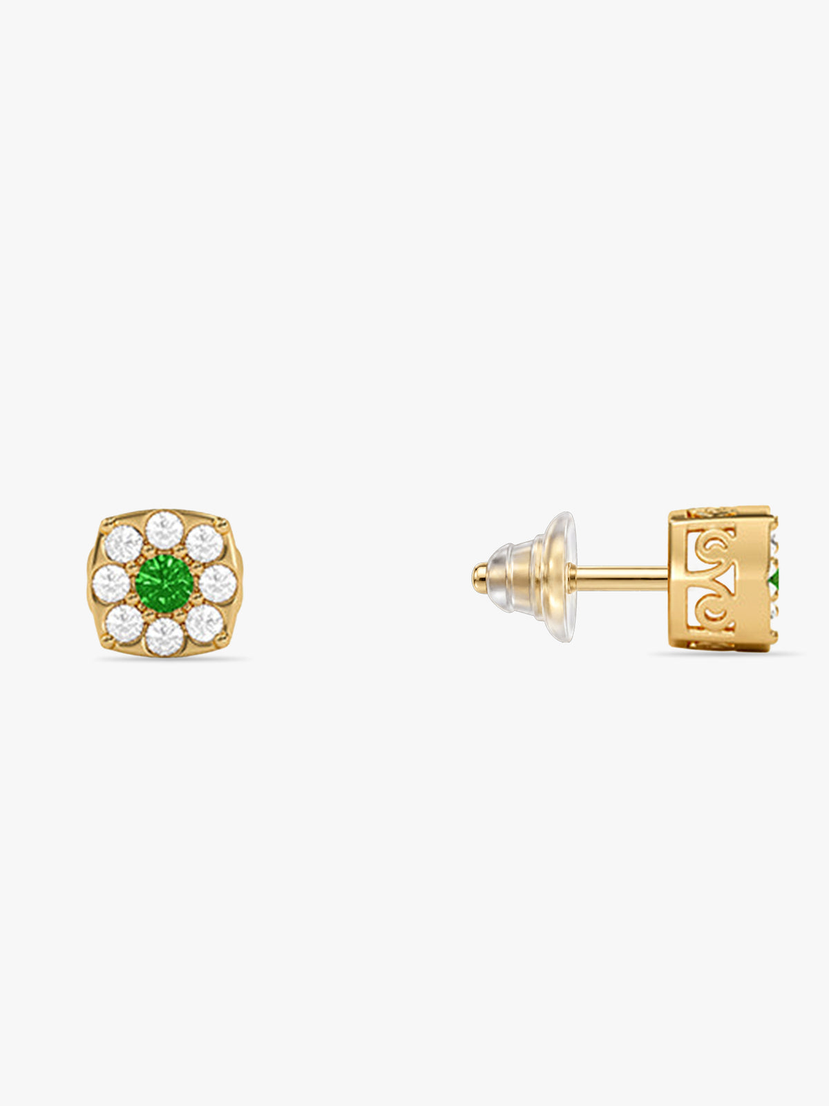 Golden Cassiora Stud Earring