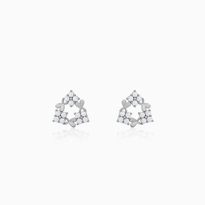 Silver Iriselle Stud Earrings