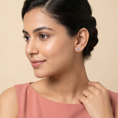 Silver Cute Fish Stud Earrings