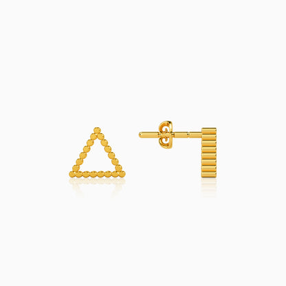 Golden Haloire Stud Earrings