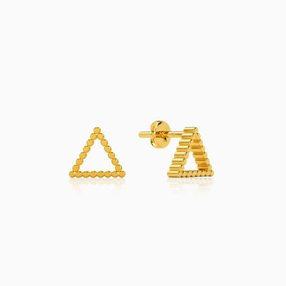 Golden Haloire Stud Earrings