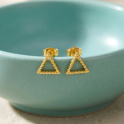Golden Haloire Stud Earrings