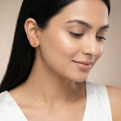Golden Halo Cascade Earrings