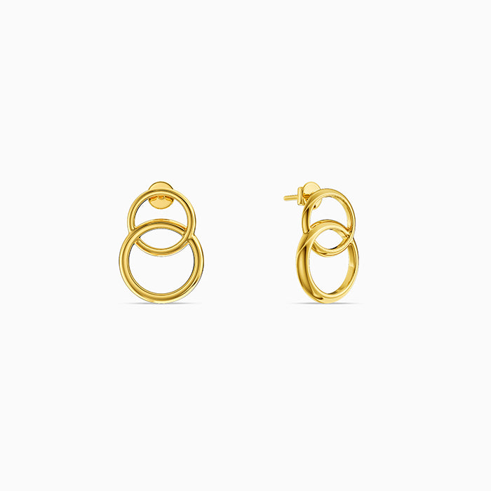 Golden Halo Cascade Earrings