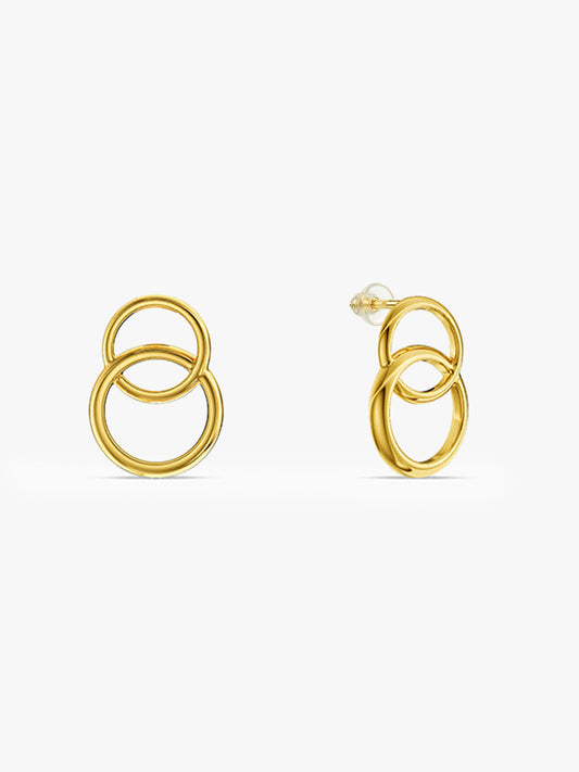 Golden Halo Cascade Earrings