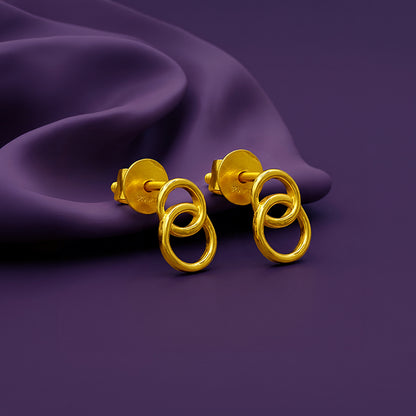 Golden Halo Cascade Earrings