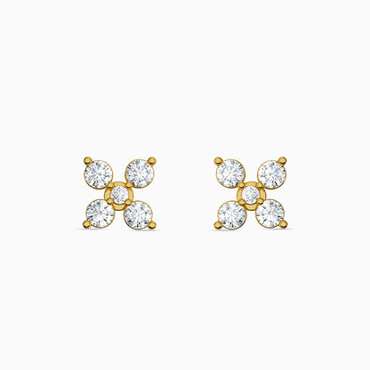 Golden Solstice Fleur Studs