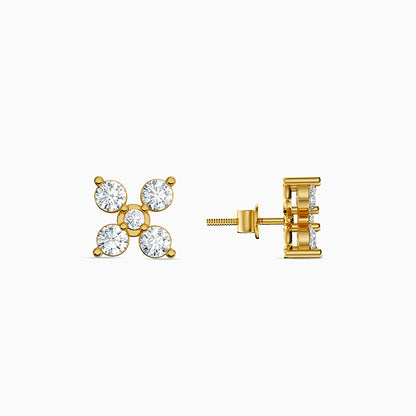 Golden Solstice Fleur Studs