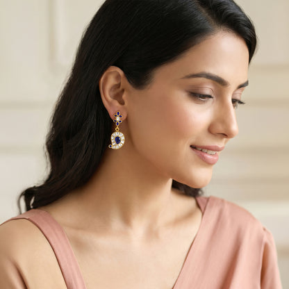 Golden Morika Drop Earrings
