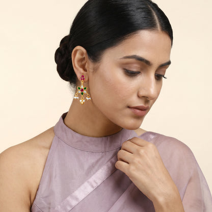 Golden Swarnika Earrings
