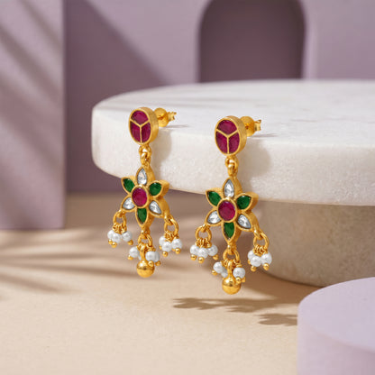 Golden Swarnika Earrings
