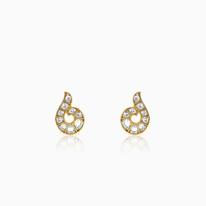 Golden Avantika Stud Earrings