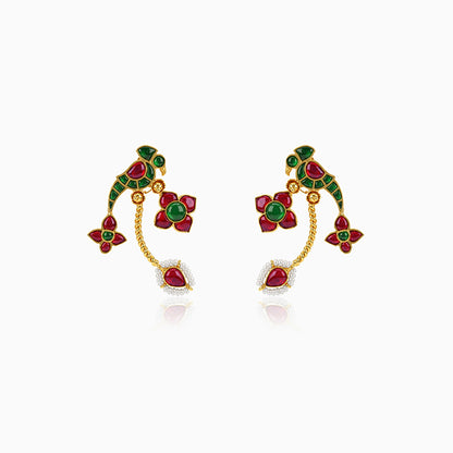 Golden Pakshi Earrings