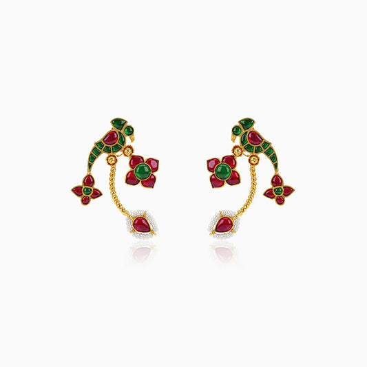 Golden Pakshi Earrings