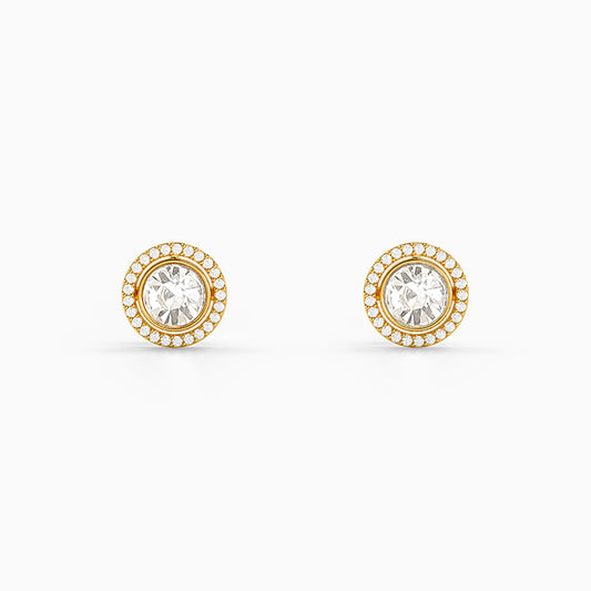 Golden Rivelle Stud Earrings