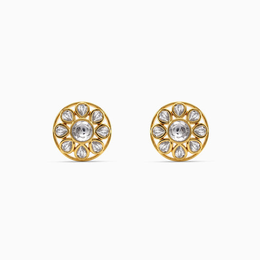 Golden Nerida Stud Earrings