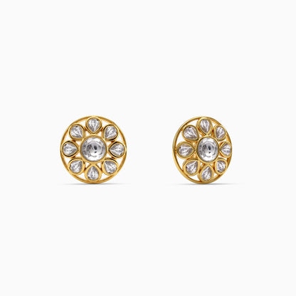 Golden Nerida Stud Earrings