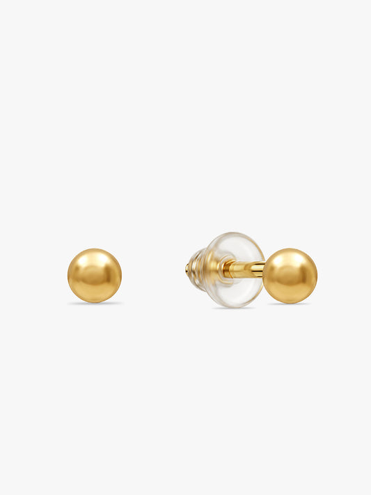 Golden Fabia Stud Earrings