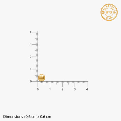 Golden Fabia Stud Earrings
