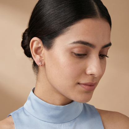 Rose Gold Infinia Earrings