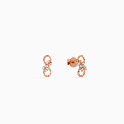 Rose Gold Infinia Earrings