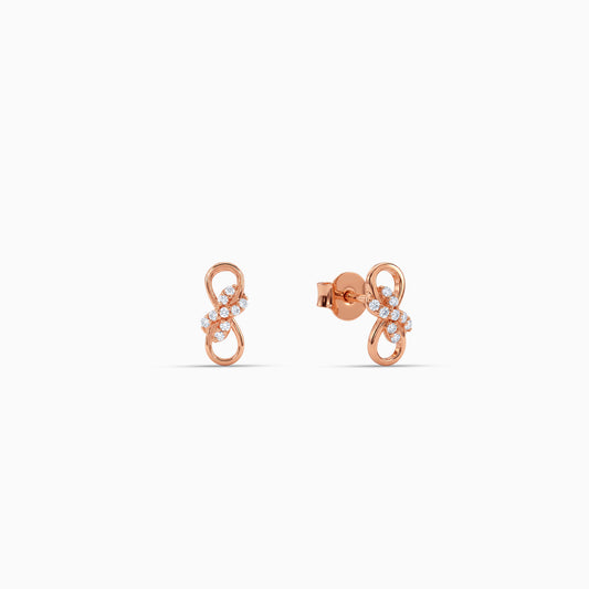 Rose Gold Infinia Earrings