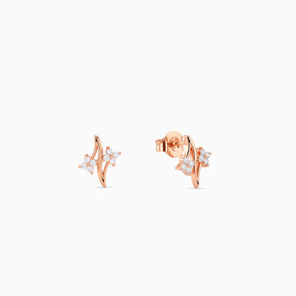 Rose Gold Bloom Trail Earrings
