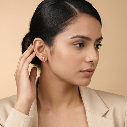 Rose Gold Brighter Love Earrings
