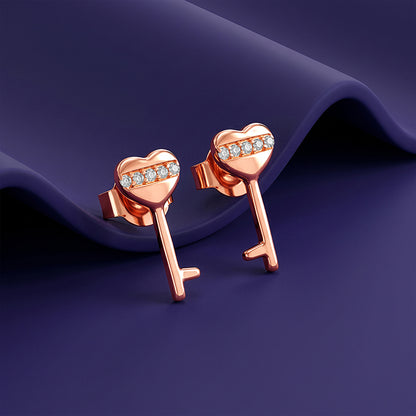 Rose Gold Brighter Love Earrings