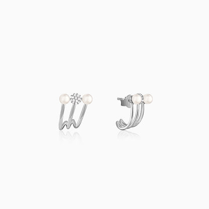 Silver Yeppo Pearl Earrings