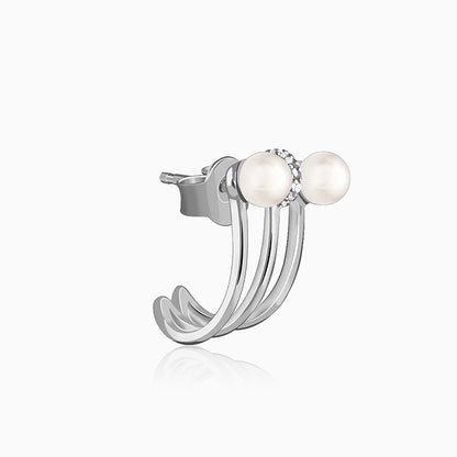 Silver Yeppo Pearl Earrings