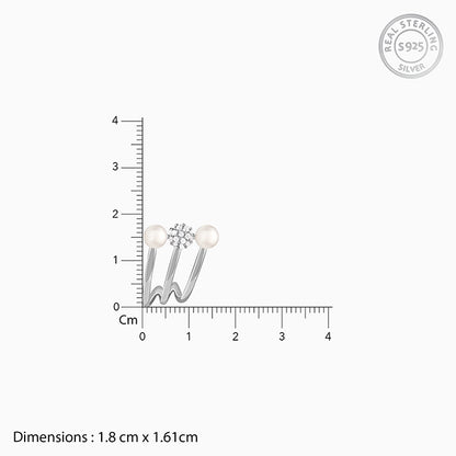 Silver Yeppo Pearl Earrings