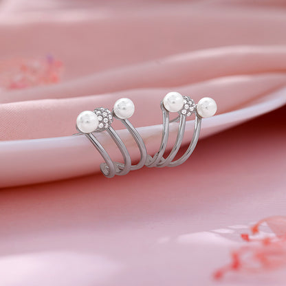 Silver Yeppo Pearl Earrings