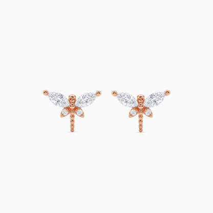 Rose Gold Izabella Stud Earrings