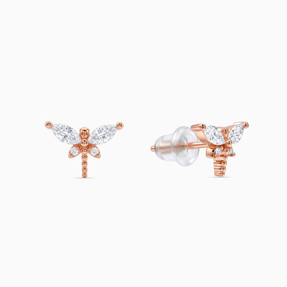 Rose Gold Izabella Stud Earrings