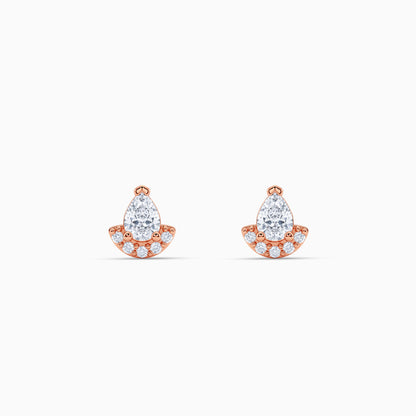 Rose Gold Amelia Stud Earrings