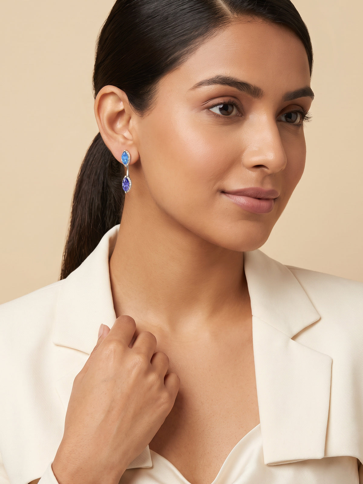 Silver Frostelle Earrings