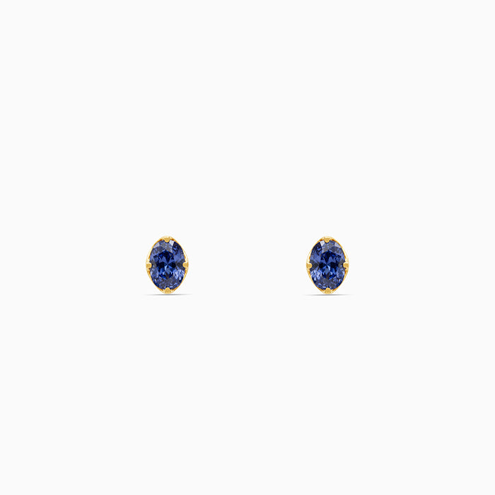 Golden Blue Radiance Studs