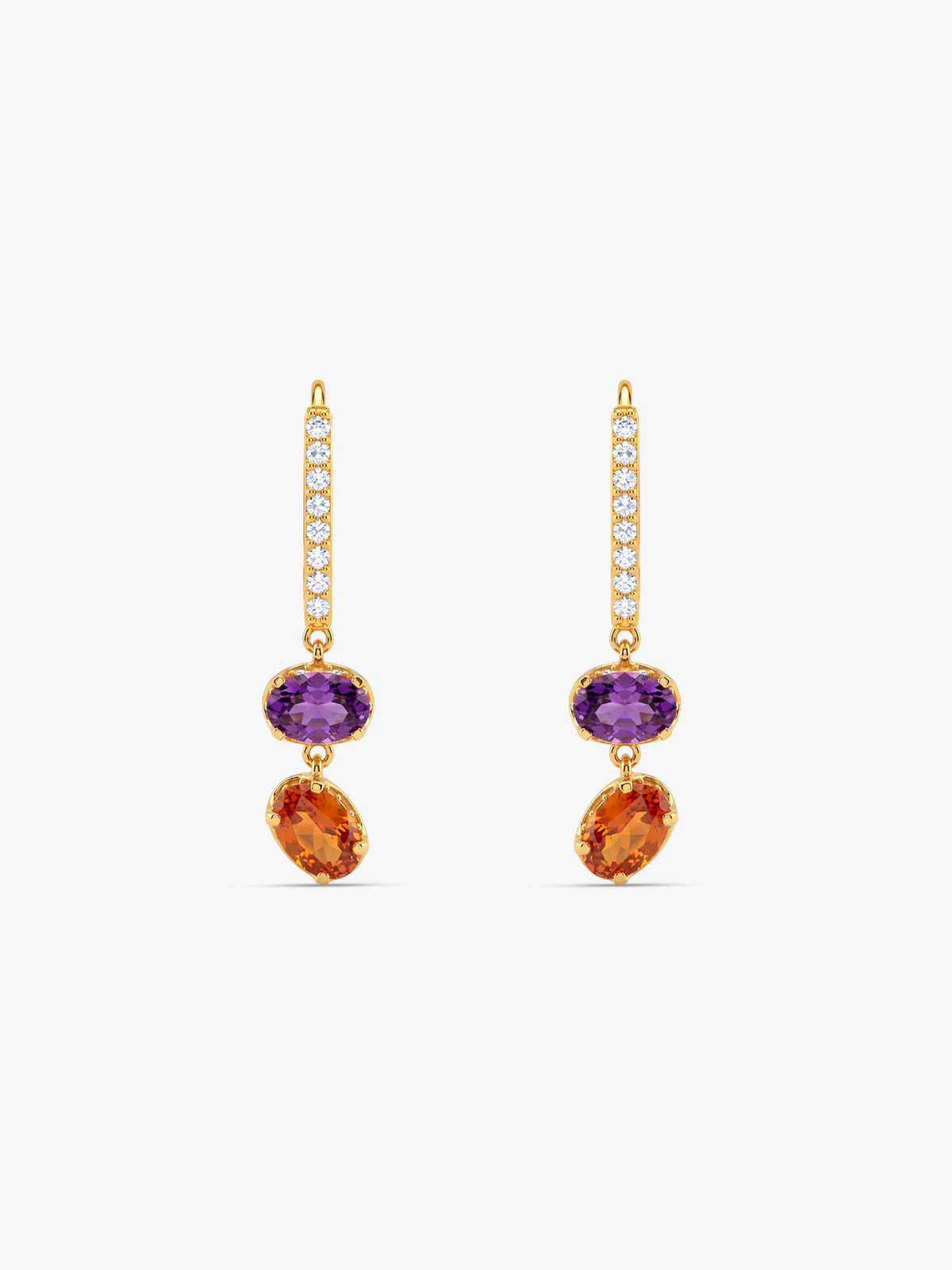 Golden Emberglow Earrings