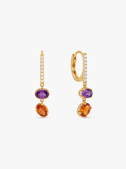 Golden Emberglow Earrings
