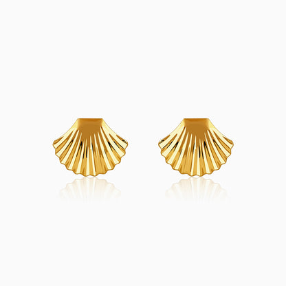 Golden Classic Shell Earrings